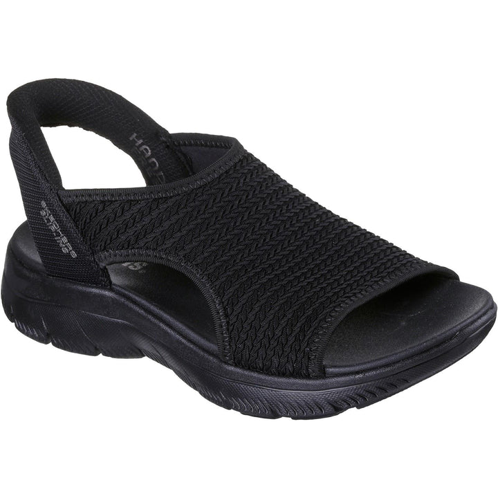 Women's Wide Fit Skechers 119519 Slip-ins Summits Sweetly Evolved Sandals in Black - Image 1