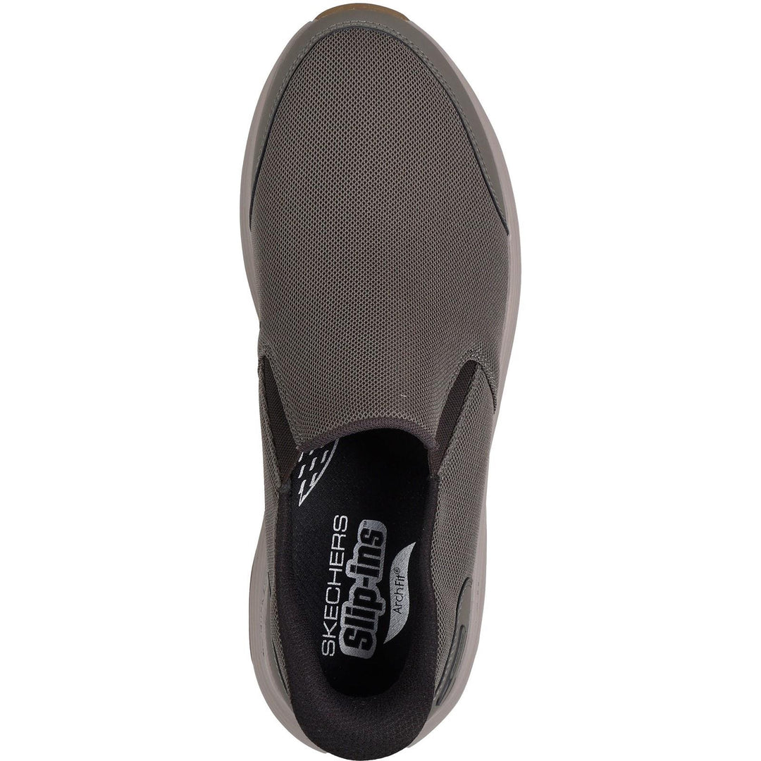 Men's Wide Fit Skechers 217000 Slip-ins Go Walk Stability 2.0 Trainers in Dark Taupe - Image 5