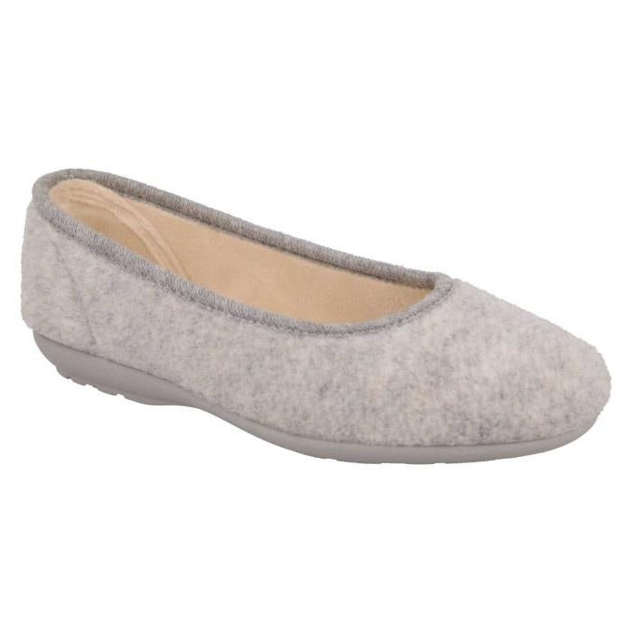 Women's Wide Fit DB Luella Pump Slippers in Mint Green Felt - Image 8