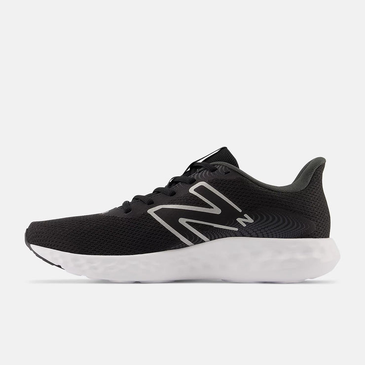 New Balance Mujer Wide Fit M411LB3 Running Trainers - Negro/Blanco