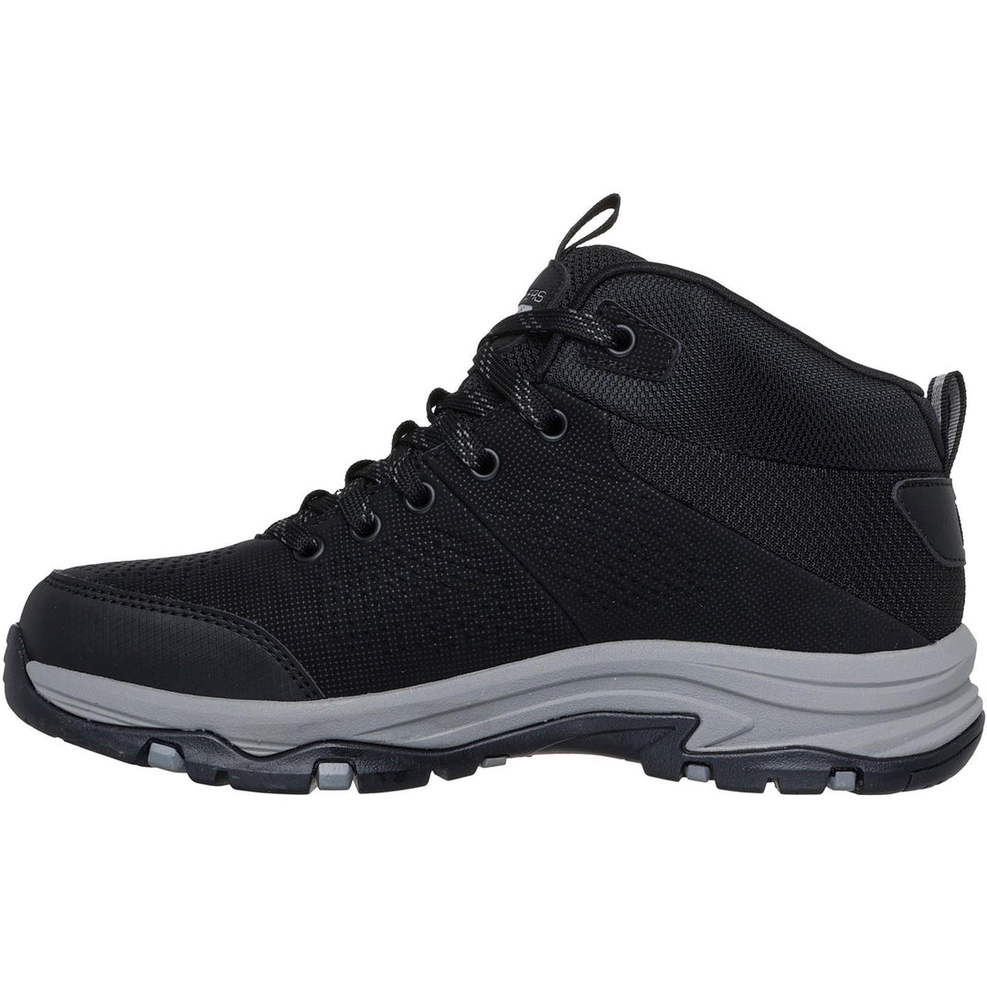 Women's Relaxed Fit Skechers 180005 Waterproof Trego Trail Destination Boots - Black/Charcoal in Black/Charcoal - Image 4
