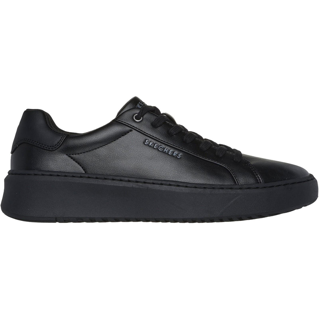 Women's Wide Fit Skechers 183175 Court Break Suit Sneakers in Black - Image 2
