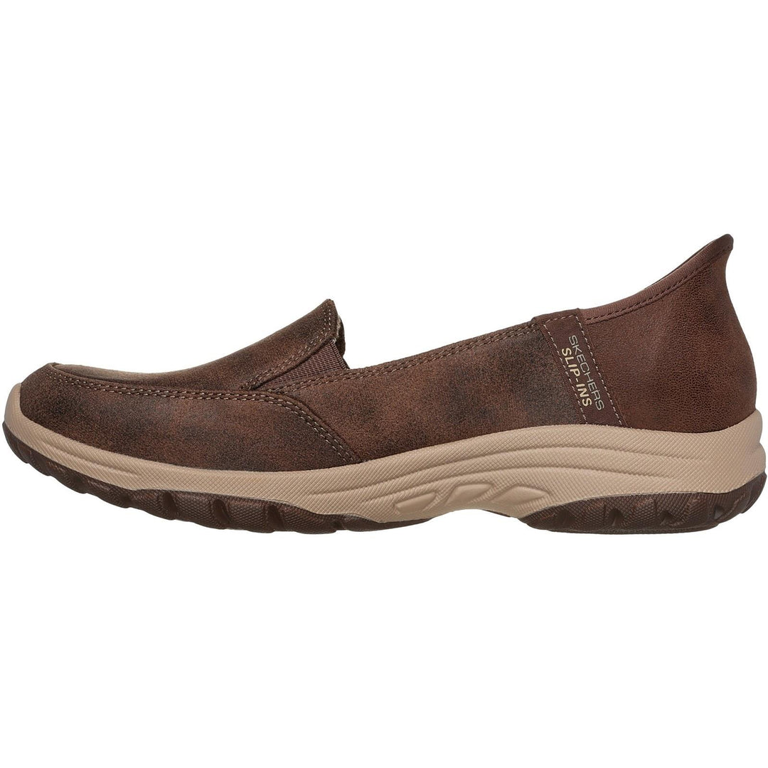 Women's Wide Fit Skechers 158699 Reggae Fest 2.0 Classically Shoes in Chocolate - Image 9