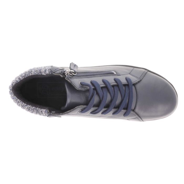 Botas DB Pipit de corte ancho para mujer in Black Stretch Lea - Image 1