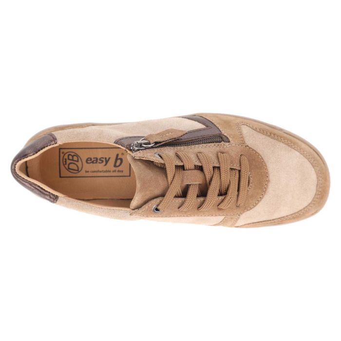Women's Wide Fit DB Cedar Shoes in Black / Grey Suede - Image 1