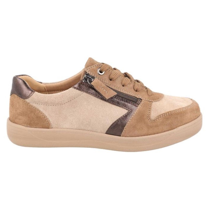Women's Wide Fit DB Cedar Shoes in Black / Grey Suede - Image 16