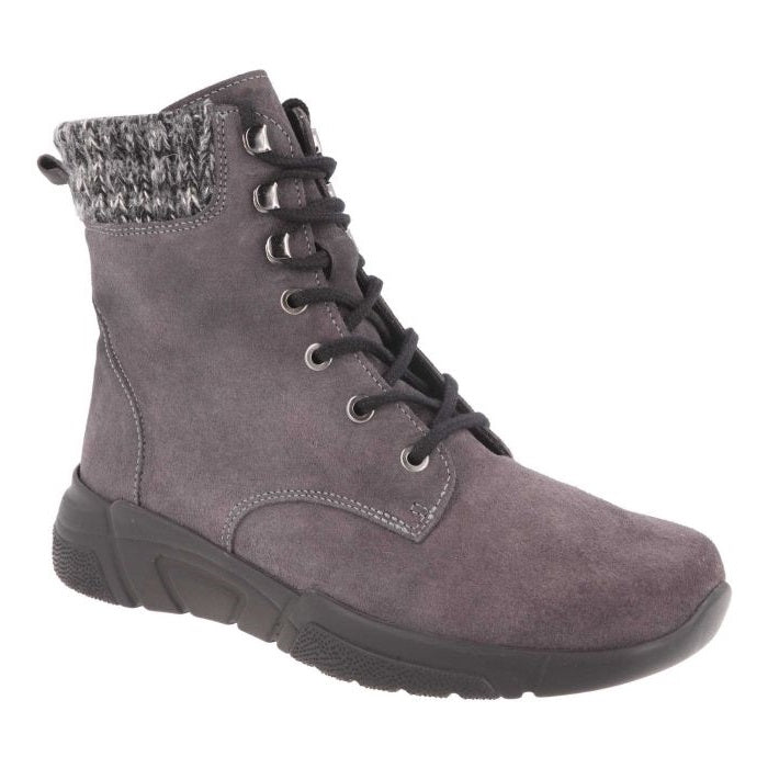 Botas DB Acre de corte ancho para mujer in Ante negro - Image 1