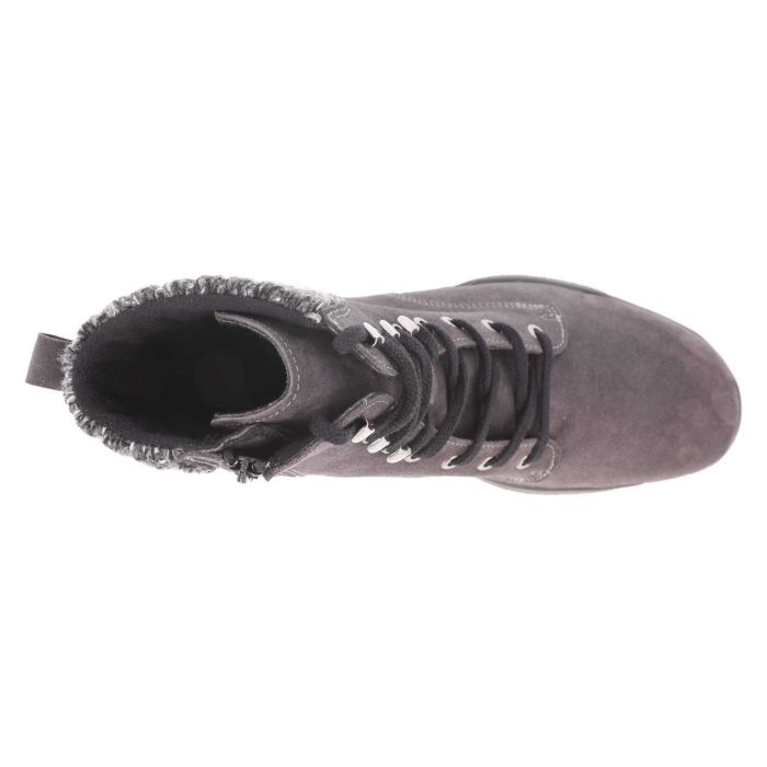 Botas DB Acre de corte ancho para mujer in Ante negro - Image 1