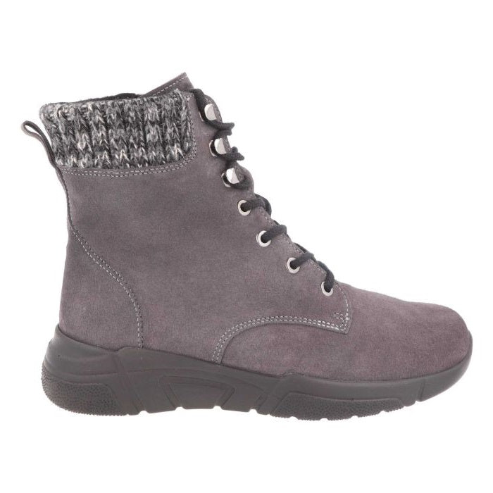 Botas DB Acre de corte ancho para mujer in Ante negro - Image 1