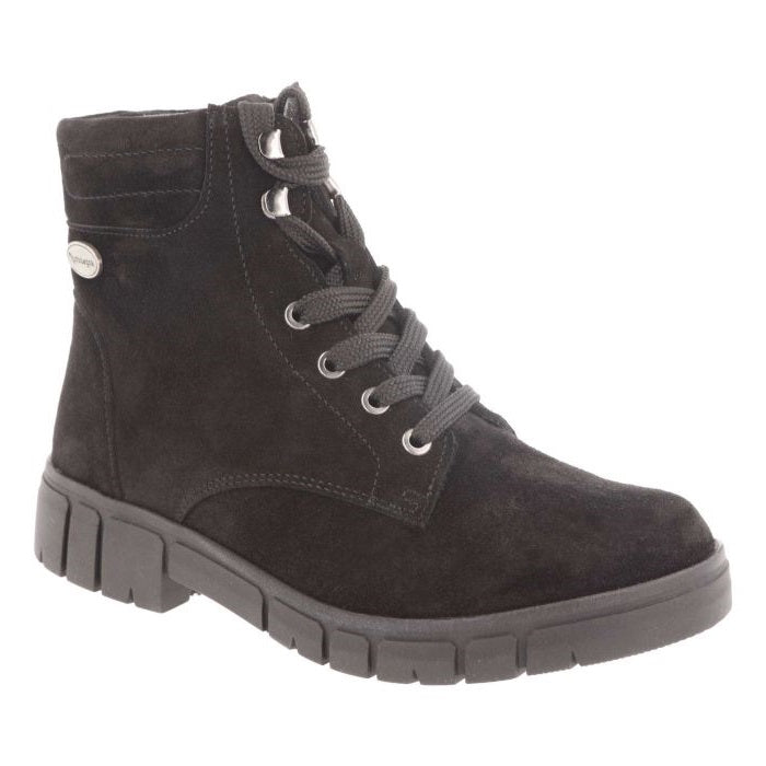 Botas resistentes al agua DB Chirk de corte ancho para mujer in Ante Gris - Image 16