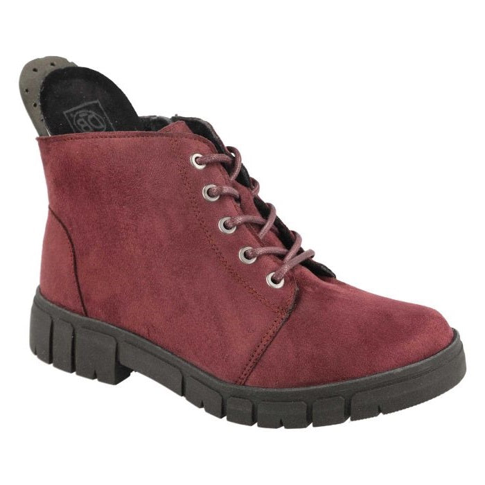 Women's Wide Fit DB Poplar Boots in Black Suedette - Image 16