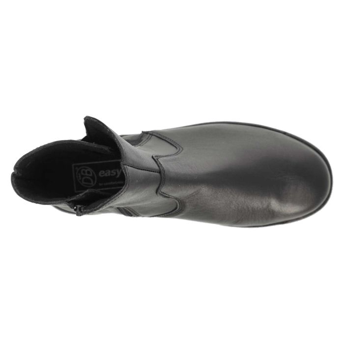 Women's Wide Fit DB Delphine Boots in Black Leather - Image 5
