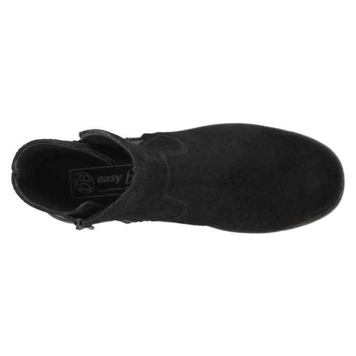 Women's Wide Fit DB Delphine Boots in Black Leather - Image 1
