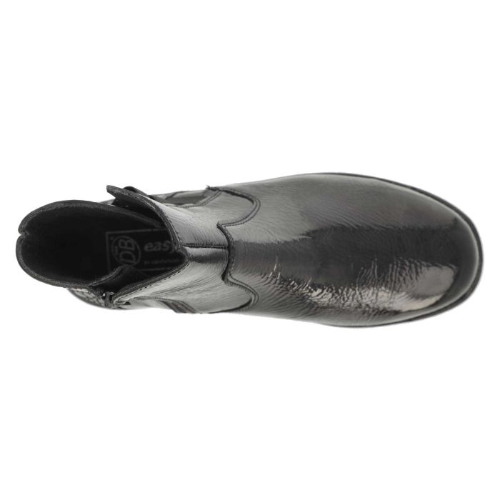 Women's Wide Fit DB Delphine Boots in Black Leather - Image 15