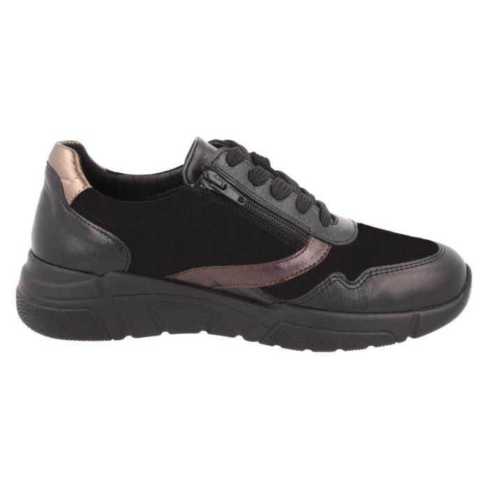 Zapatillas DB Watercress de ajuste ancho para mujer in Piel/Ante Azul Marino - Image 1