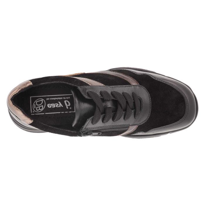 Zapatillas DB Watercress de ajuste ancho para mujer in Piel/Ante Azul Marino - Image 1