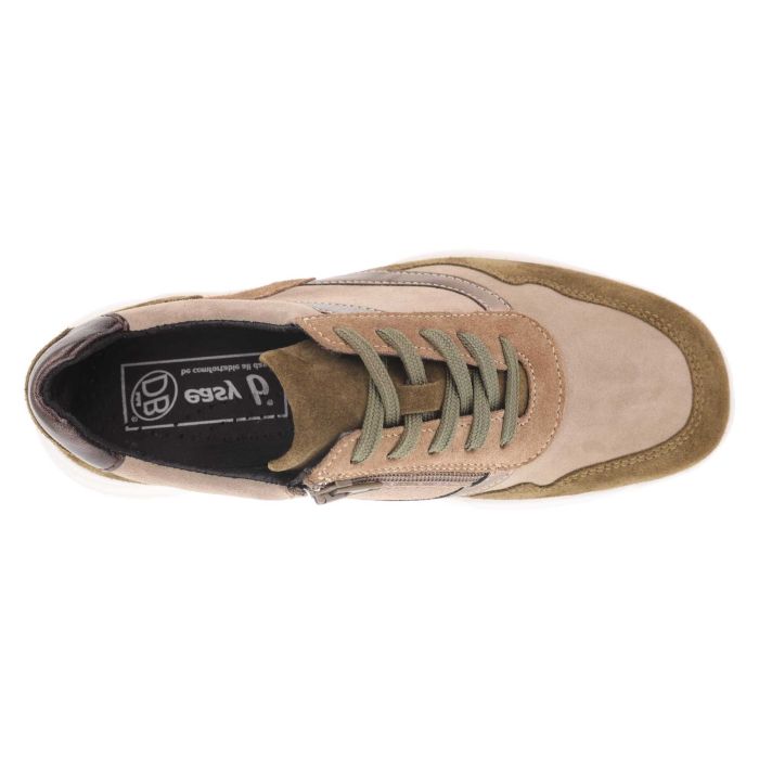 Zapatillas DB Watercress de ajuste ancho para mujer in Piel/Ante Azul Marino - Image 1