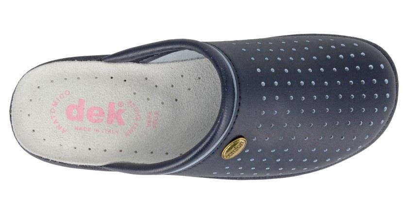 Womens Wide Fit DEK L706 Clogs in Black - Image 6