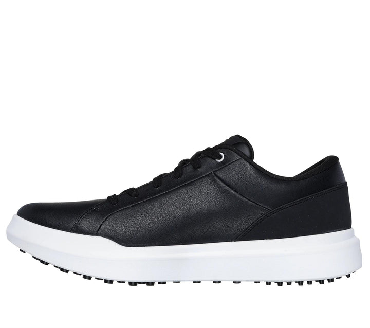Men's Relaxed Fit Skechers 214128 Go Golf Drive 6 Waterproof Trainers in Black/White - Image 1