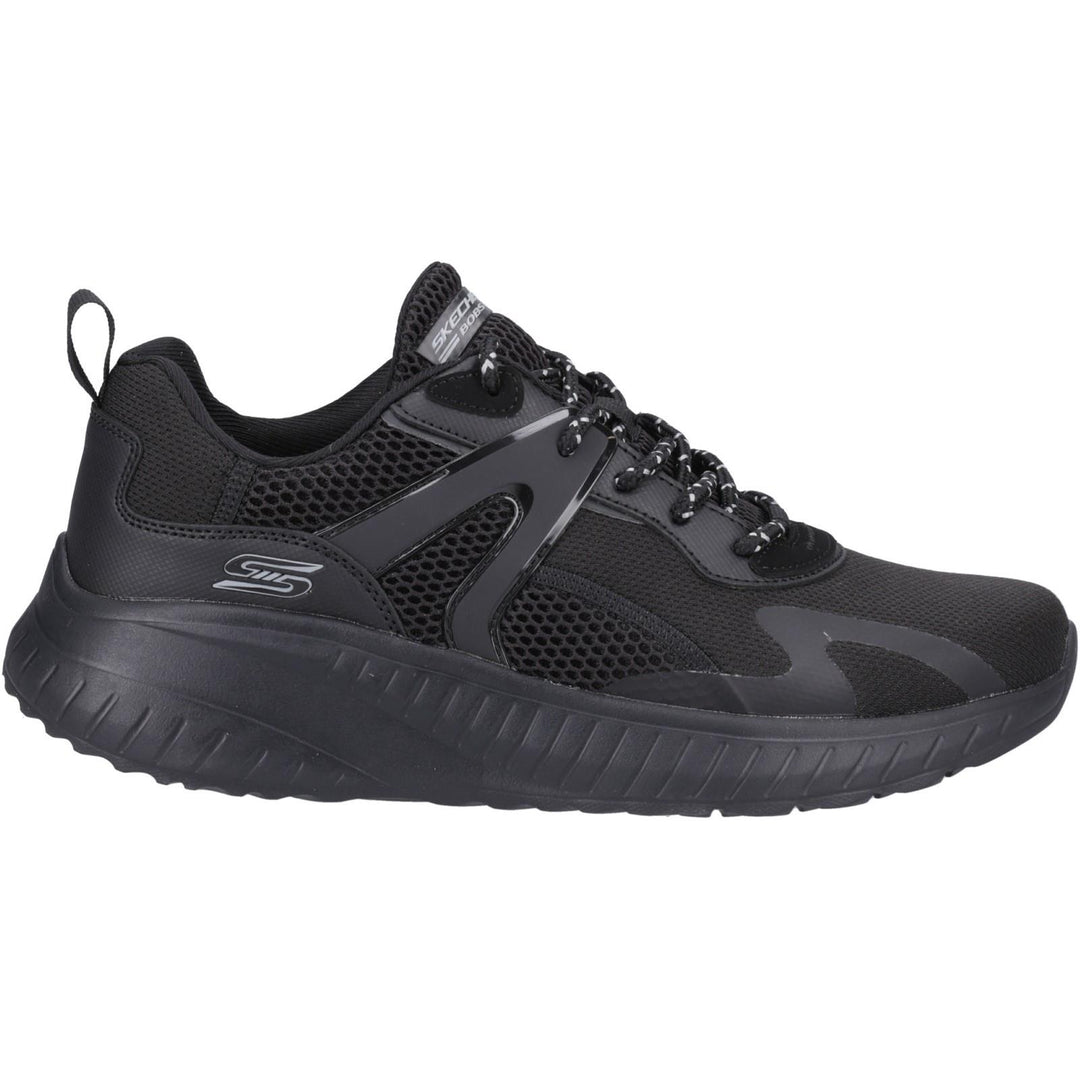 Men's Wide Fit Skechers 118034 Bobs Squad Chaos Trainers in White/Multi - Image 2
