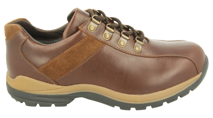Zapatillas de senderismo para hombre DB Wyoming de ajuste ancho in Ante negro - Image 1