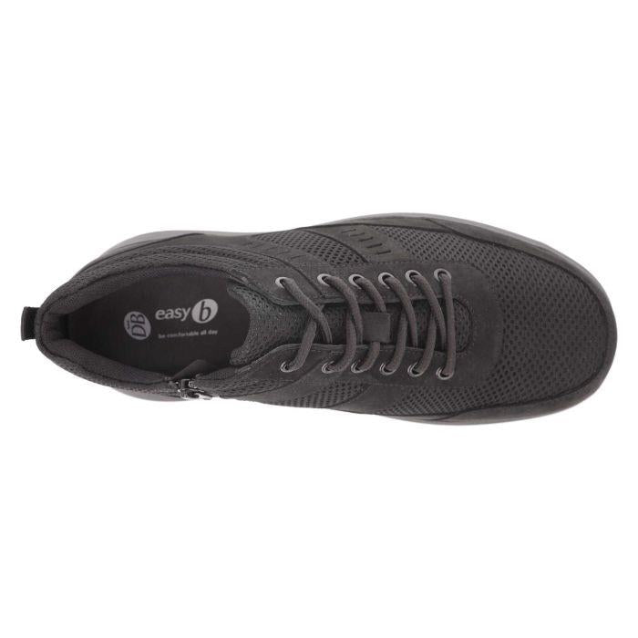 Men's Wide Fit DB Alistaire Trainers in Black Nubuck / Black Mesh - Image 5