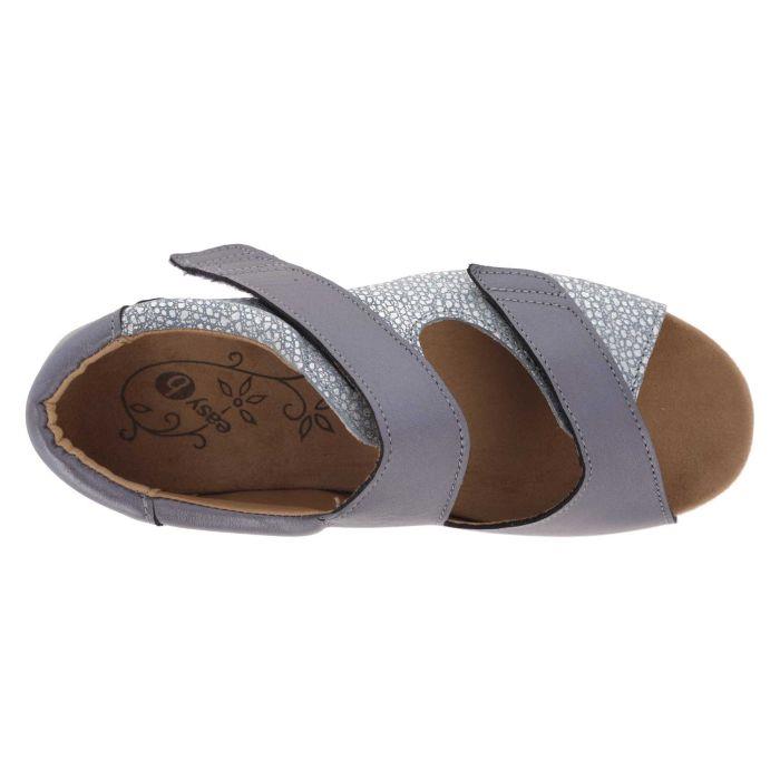 Women's Wide Fit DB Bugle Sandals in Sky Blue Multi Leather - Image 5