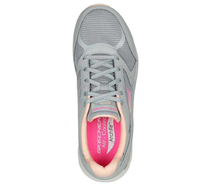 Skechers 149686 Wide Relaxed Arch Fit D'lux Trainers Grey-3