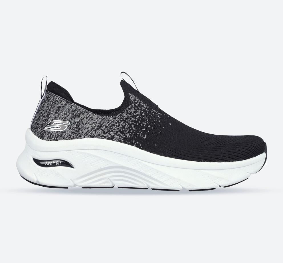 Skechers D'lux Walker Zapatillas Sin Cordones Skechers Relaxed Fit: DLux Walker Mujer Negras Rosas Skechers Zapatillas Mujer