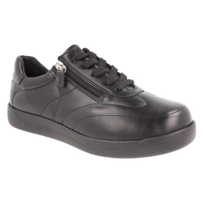 Women's Wide Fit DB Jessica Shoes in Black Synthetic - Image 1