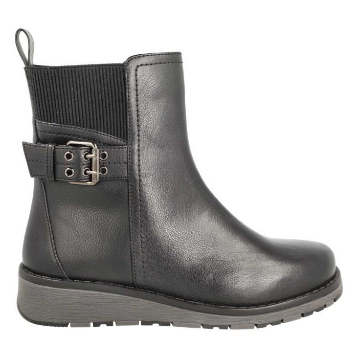 Women's Wide Fit DB Yosemite Boots in Black Synthetic - Image 1