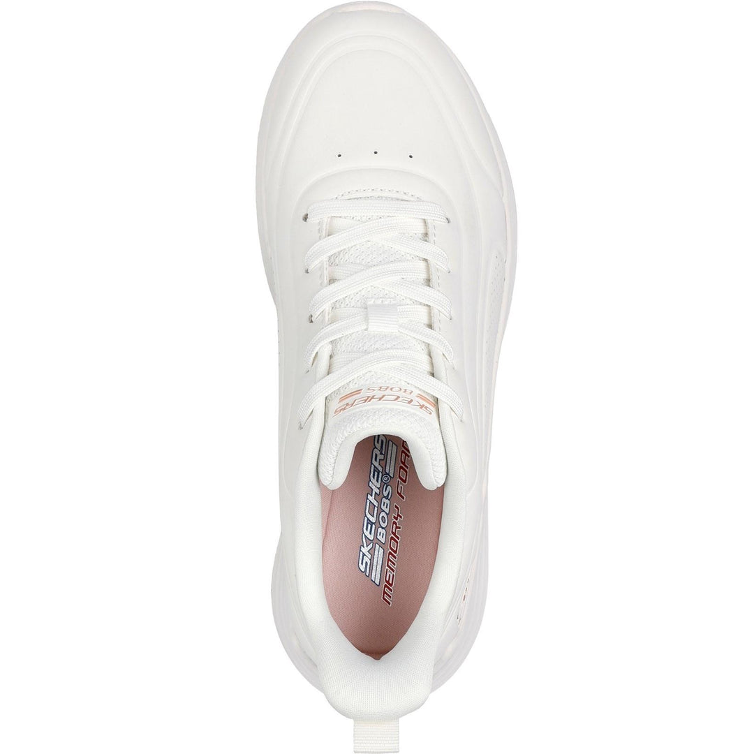 Women's Wide Fit Skechers 117485 Bobs Sport Squad Waves Just Wading Trainers in Blush - Image 11