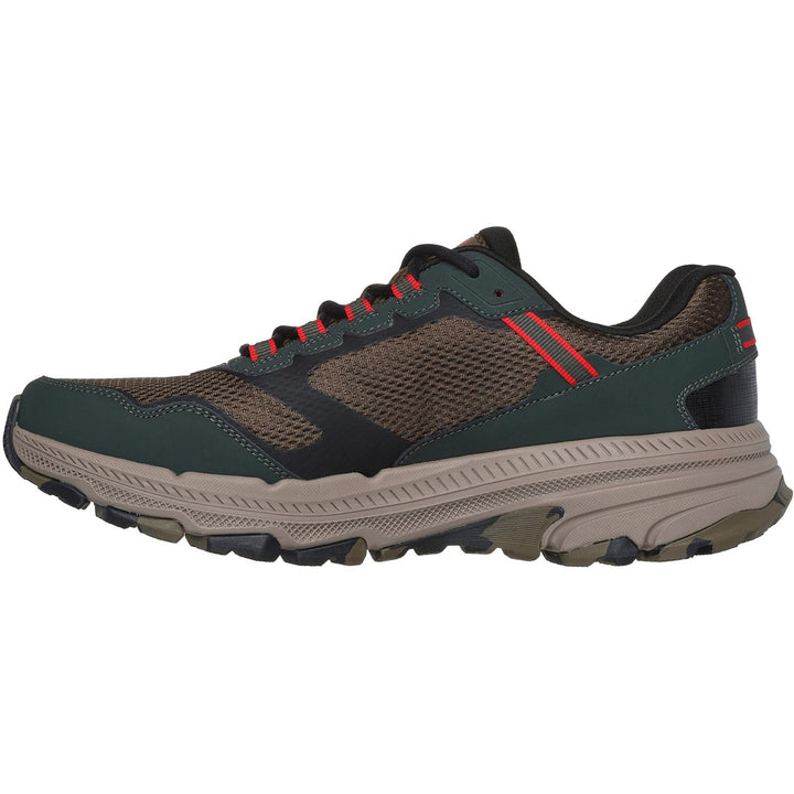 Men's Wide Fit Skechers 220754 Go Run Trail Altitude 2.0 Trainers in Olive/Black - Image 1