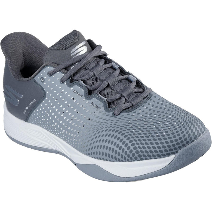 Men's Relaxed Fit Skechers Slip-ins 246101 Viper Court Vegan Reload Trainers in Grey/Charcoal - Image 1