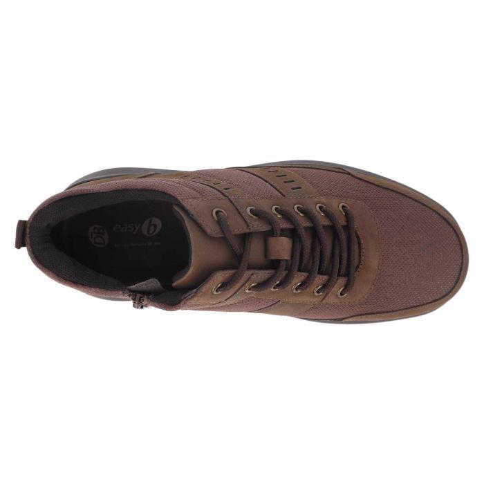 Men's Wide Fit DB Alistaire Trainers in Black Nubuck / Black Mesh - Image 10