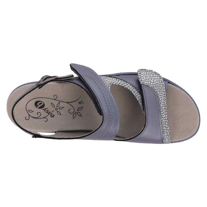 Women's Wide Fit DB Comfrey Sandals in Sky Blue Leather - Image 1