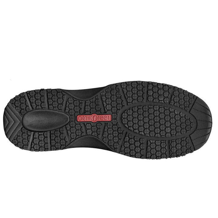 Women's Wide Fit Orthofeet 80016 Kita Hands-Free Trainers in Black - Image 1
