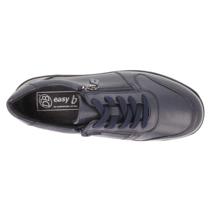 Women's Wide Fit DB Mollie Shoes in Black Leather - Image 1