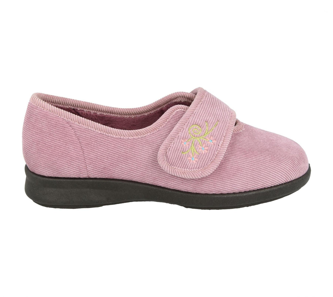 Pantuflas DB Dallas de ajuste ancho para mujer in Azul vaquero - Image 6