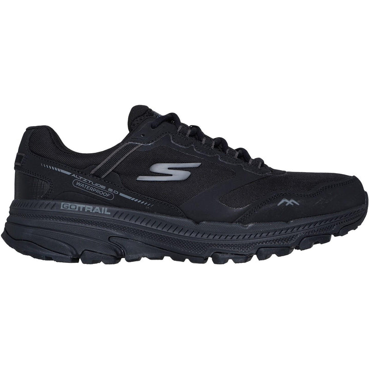 Men's Wide Fit Skechers Performance Go Run Trail Altitude 2.0 Trainers in Black - Image 1