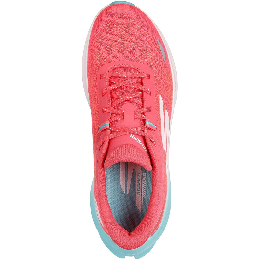 Women's Wide Fit Skechers 172200 Aero Spark Trainers in Coral - Image 5