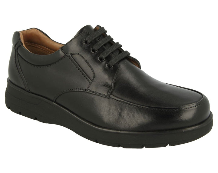Zapatos DB Congo de ajuste ancho para hombre in Cuero Liso Negro - Image 1