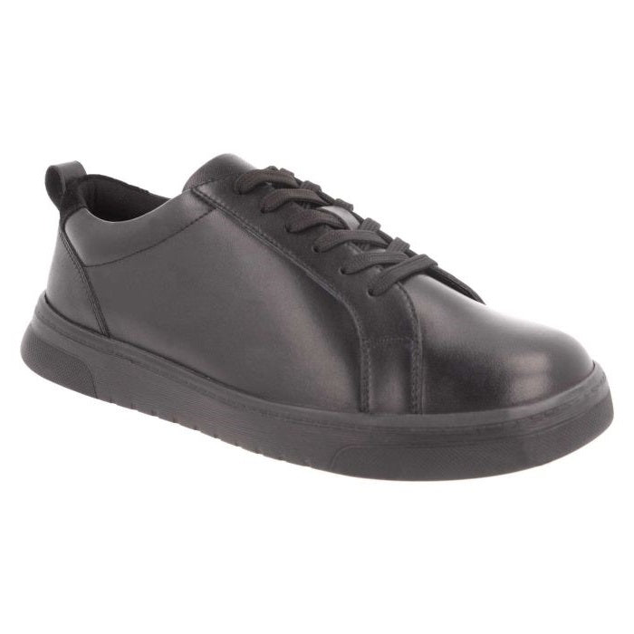 Zapatos Luca Anchos para Hombre in Cuero Azul Marino - Image 1