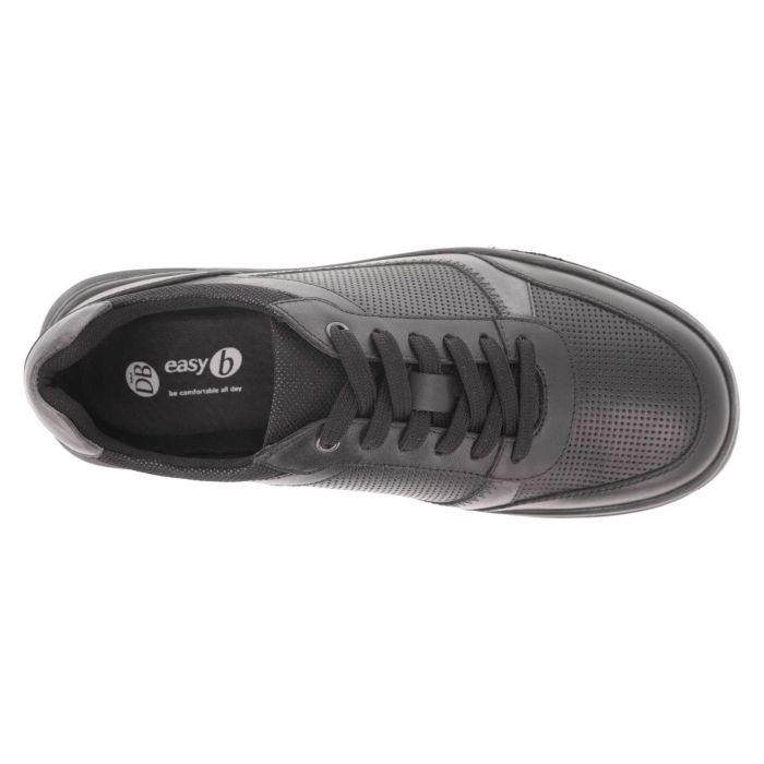 Zapatos anchos para hombre DB Arlo in Cuero azul marino / tostado claro - Image 17