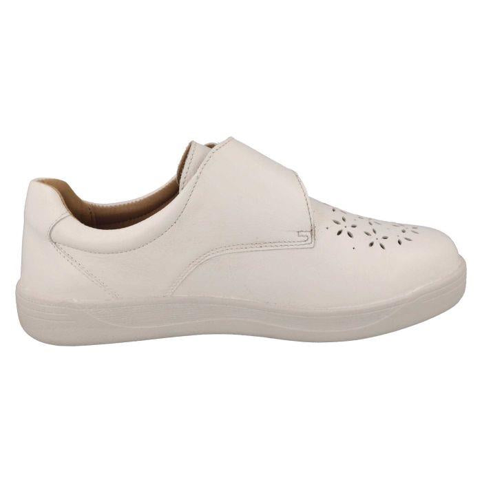 Women's Wide Fit DB Jocelyn Shoes in Navy Leather - Image 1