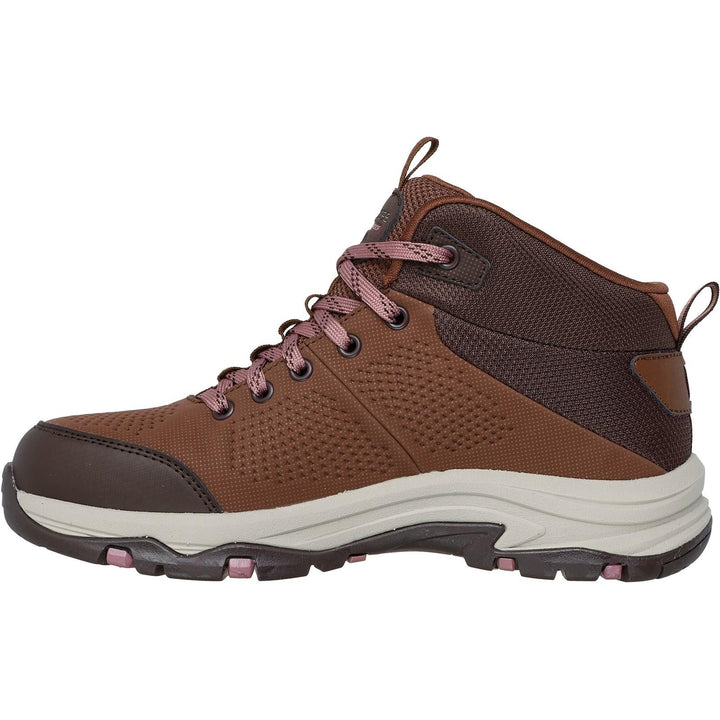 Women's Relaxed Fit Skechers 180005 Waterproof Trego Trail Destination Boots - Brown/Multi in Brown/Multi - Image 1
