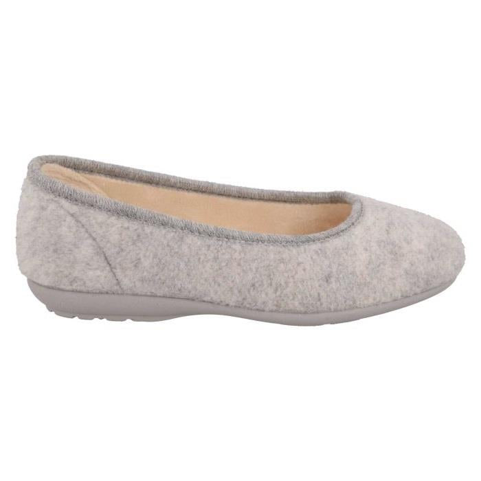 Women's Wide Fit DB Luella Pump Slippers in Mint Green Felt - Image 1
