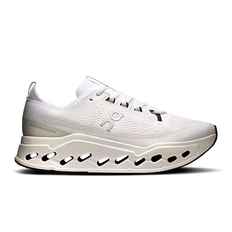 Men's Wide Fit On Cloudsurfer Max Wide Trainers in White/White - Image 7