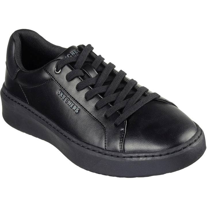 Women's Wide Fit Skechers 183175 Court Break Suit Sneakers in Black - Image 1