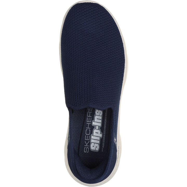 Women's Wide Fit Skechers Slip-ins 124820 Go Walk Flex Sunset Trainers in Black - Image 1